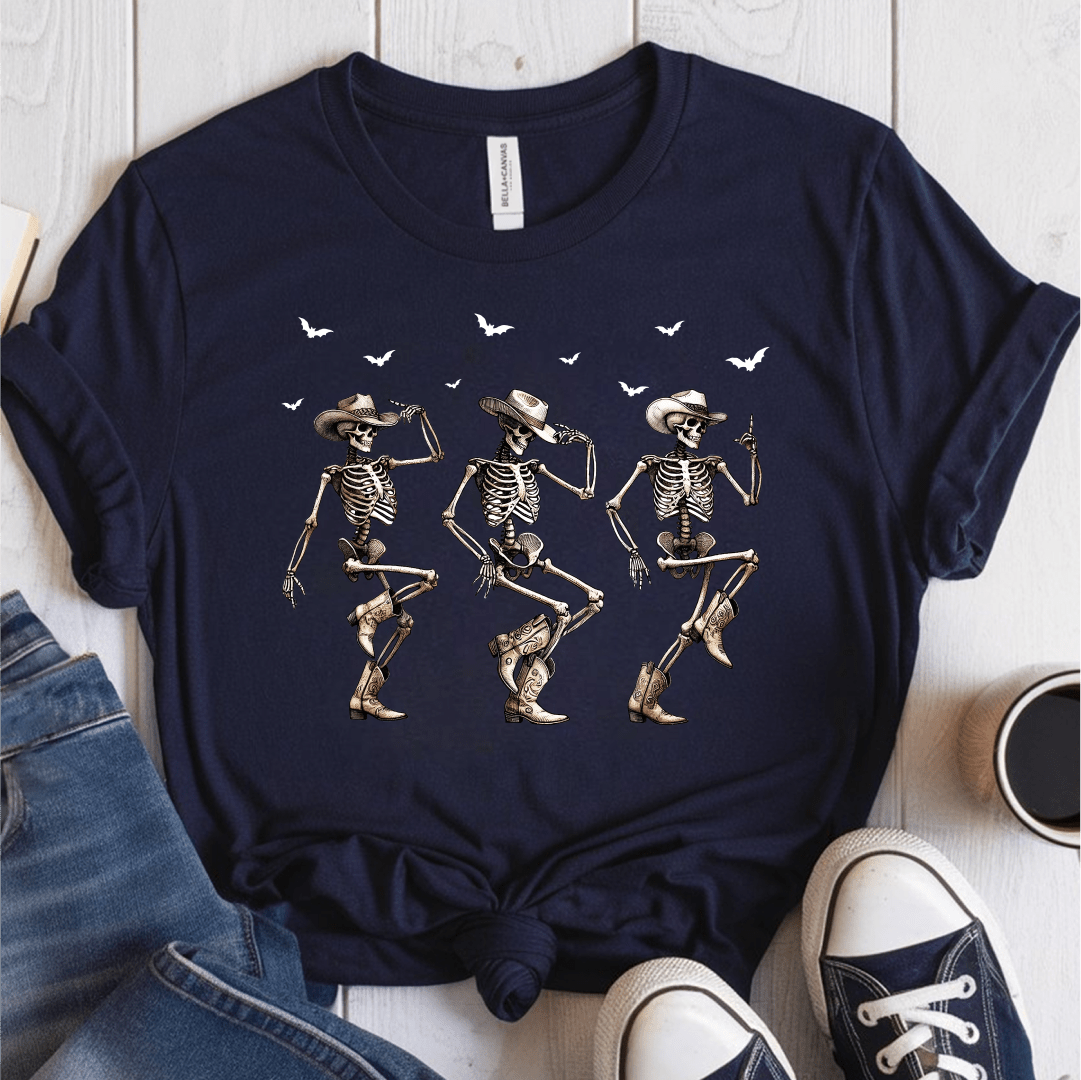 T-Shirt Navy / S Cowboy Skeleton T-Shirt