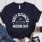 T-Shirt Navy / S Easily Distracted By Missing Caps T-Shirt