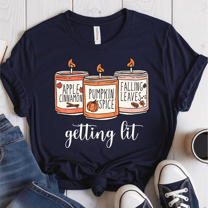 T-Shirt Navy / S Getting Lit T-Shirt