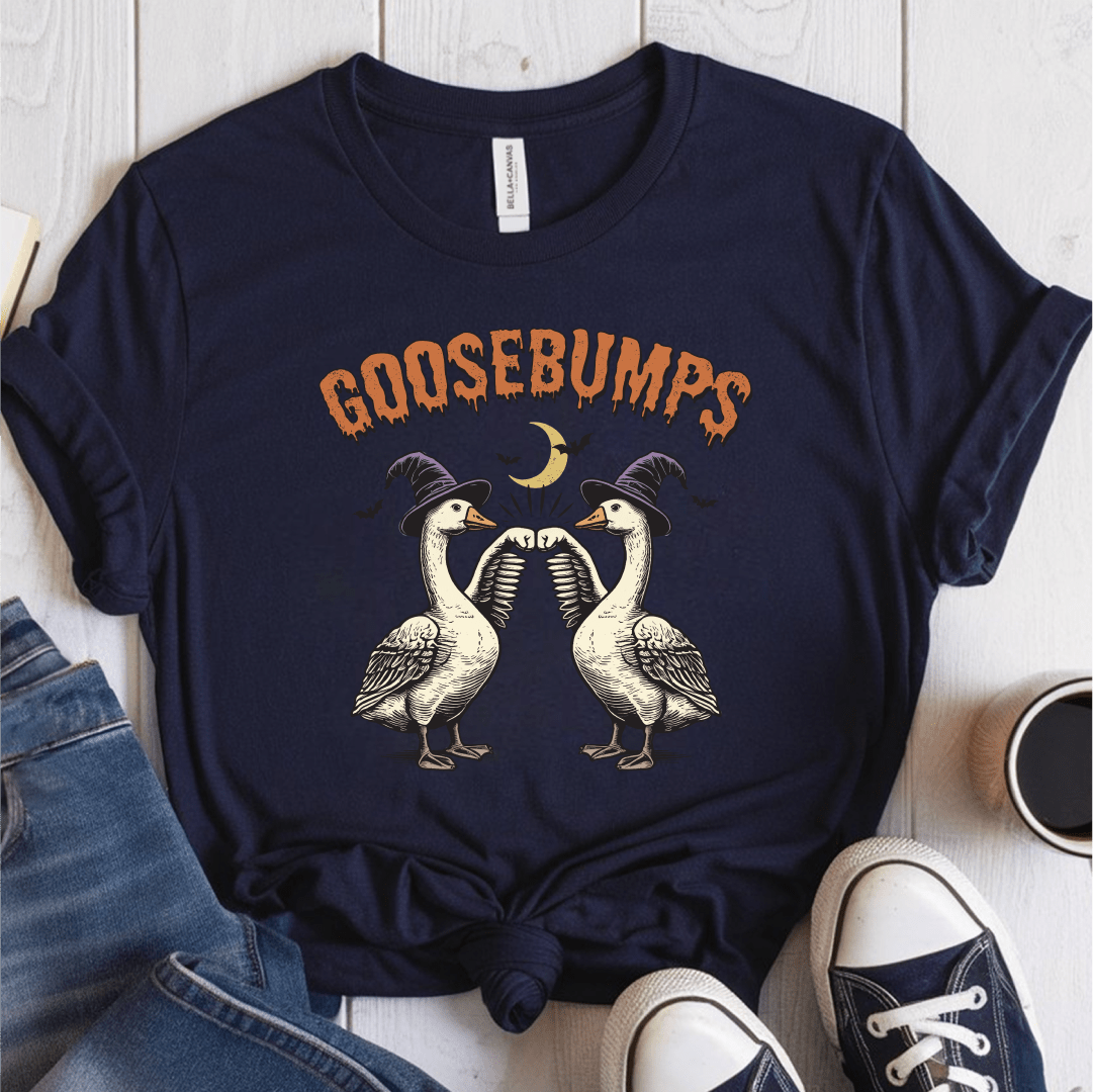 T-Shirt Navy / S Goosebumps T-Shirt