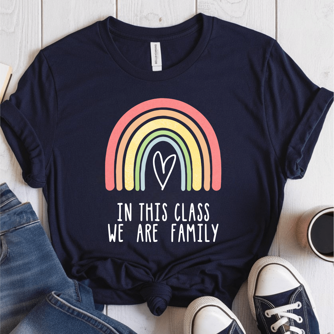 T-Shirt Navy / S In This Class We Are Family T-Shirt