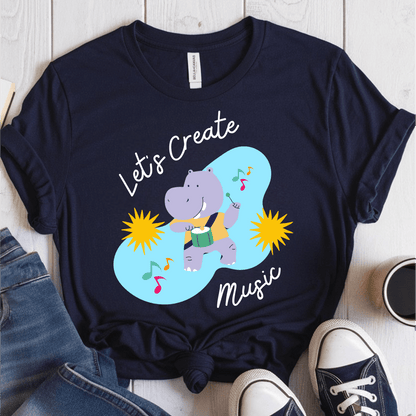 T-Shirt Navy / S Lets Create Music T-Shirt