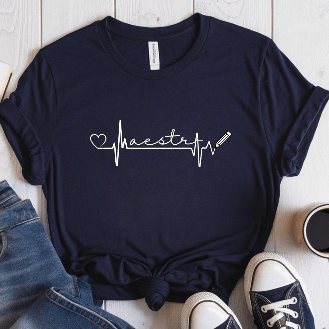 T-Shirt Navy / S Maestra Line Art T-Shirt