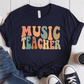 T-Shirt Navy / S Music Teacher Fall Colors T-Shirt