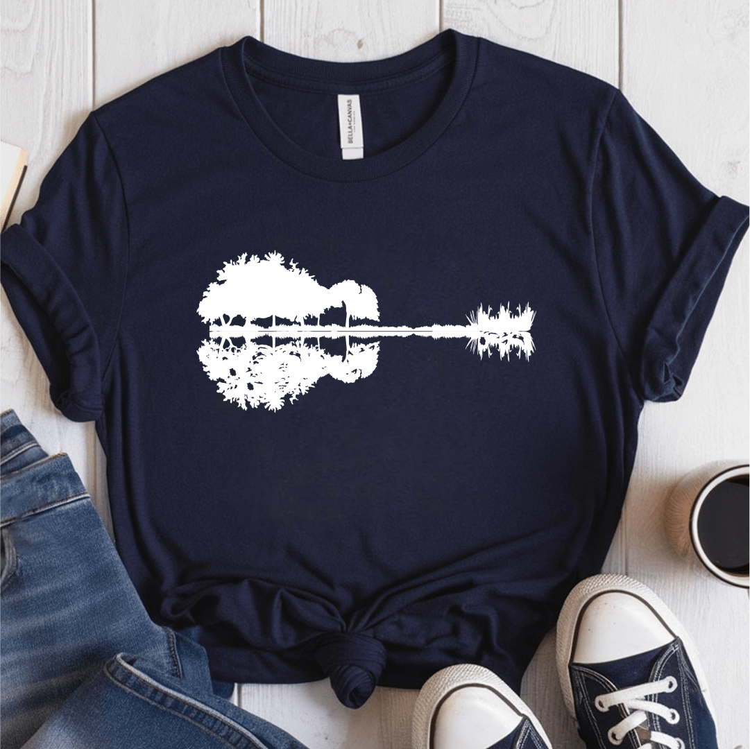 T-Shirt Navy / S Nature Guitar T-Shirt