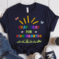 T-Shirt Navy / S Personalized Cray Cray For Grade Butterfly Colorful T-Shirt