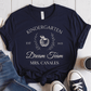 T-Shirt Navy / S Personalized Grade Name Year Dream Team Apple Wreath T-Shirt