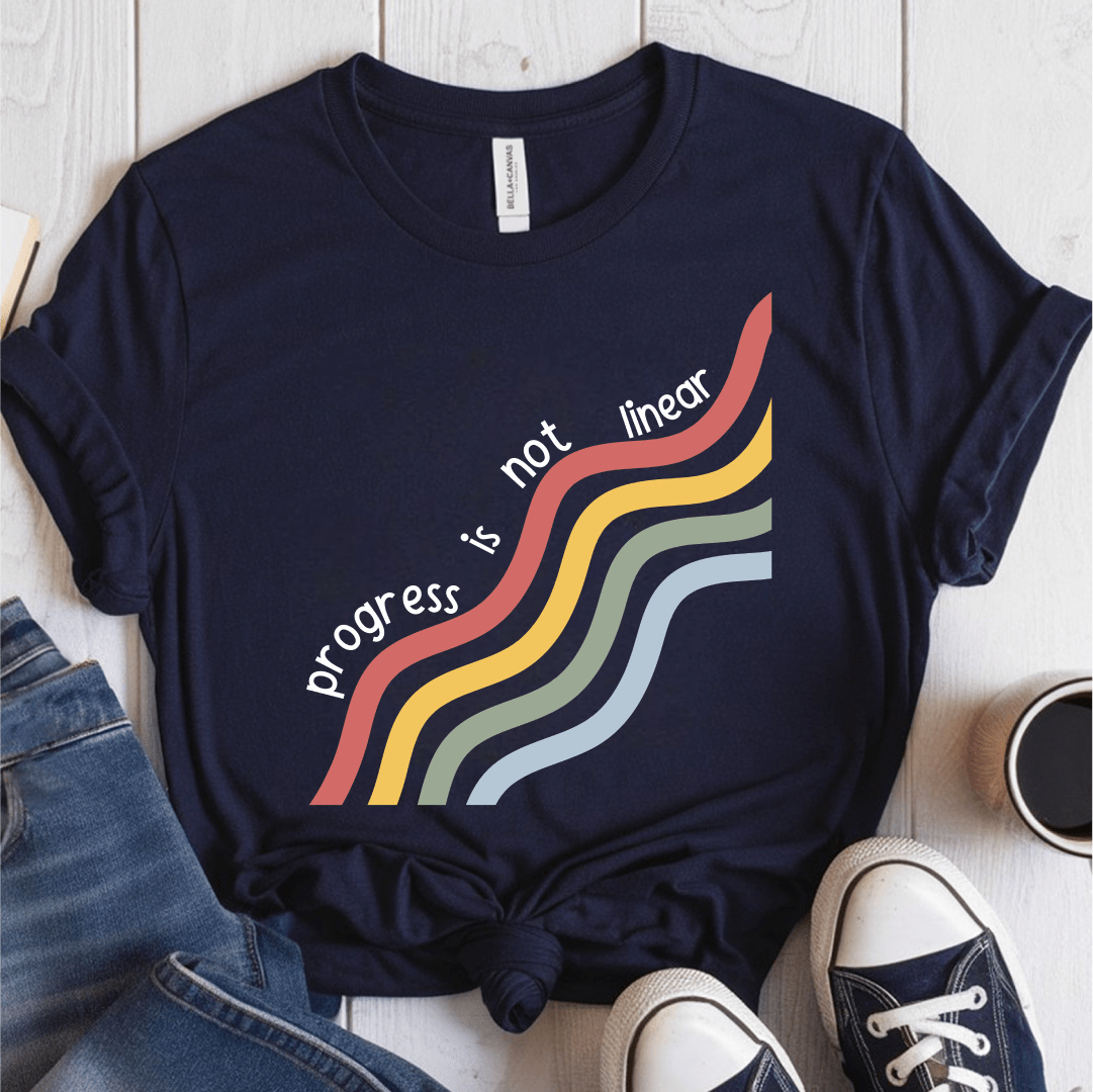 T-Shirt Navy / S Progress Is Not Linear T-Shirt