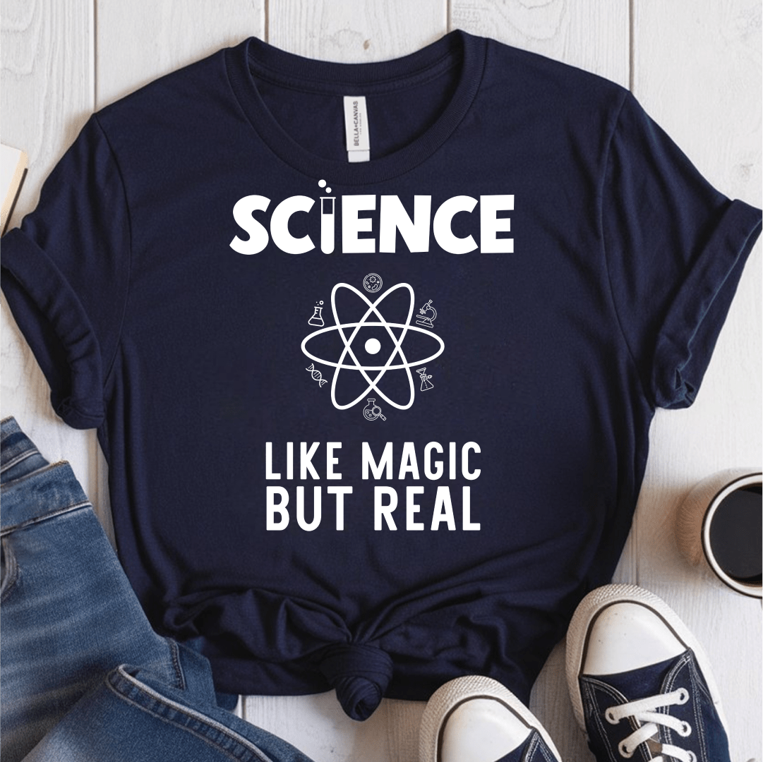 T-Shirt Navy / S Science Like Magic But Real T-Shirt