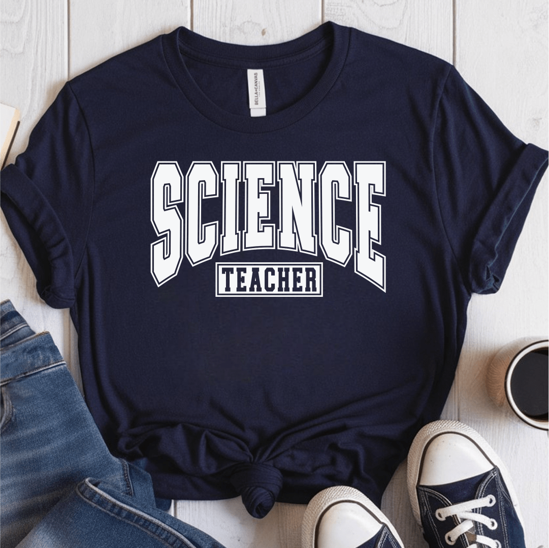T-Shirt Navy / S Science Teacher Athletic T-Shirt