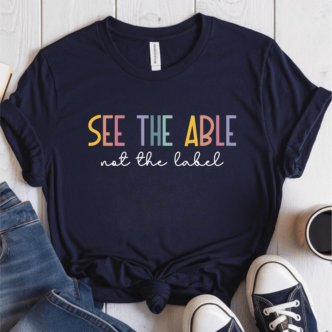 T-Shirt Navy / S See The Able Not The Label T-Shirt