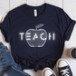 T-Shirt Navy / S Teach Futuristic Apple T-Shirt
