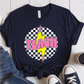 T-Shirt Navy / S Teach Lightning Checkered Pencil Vintage T-Shirt