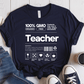 T-Shirt Navy / S Teacher GMO Description T-Shirt