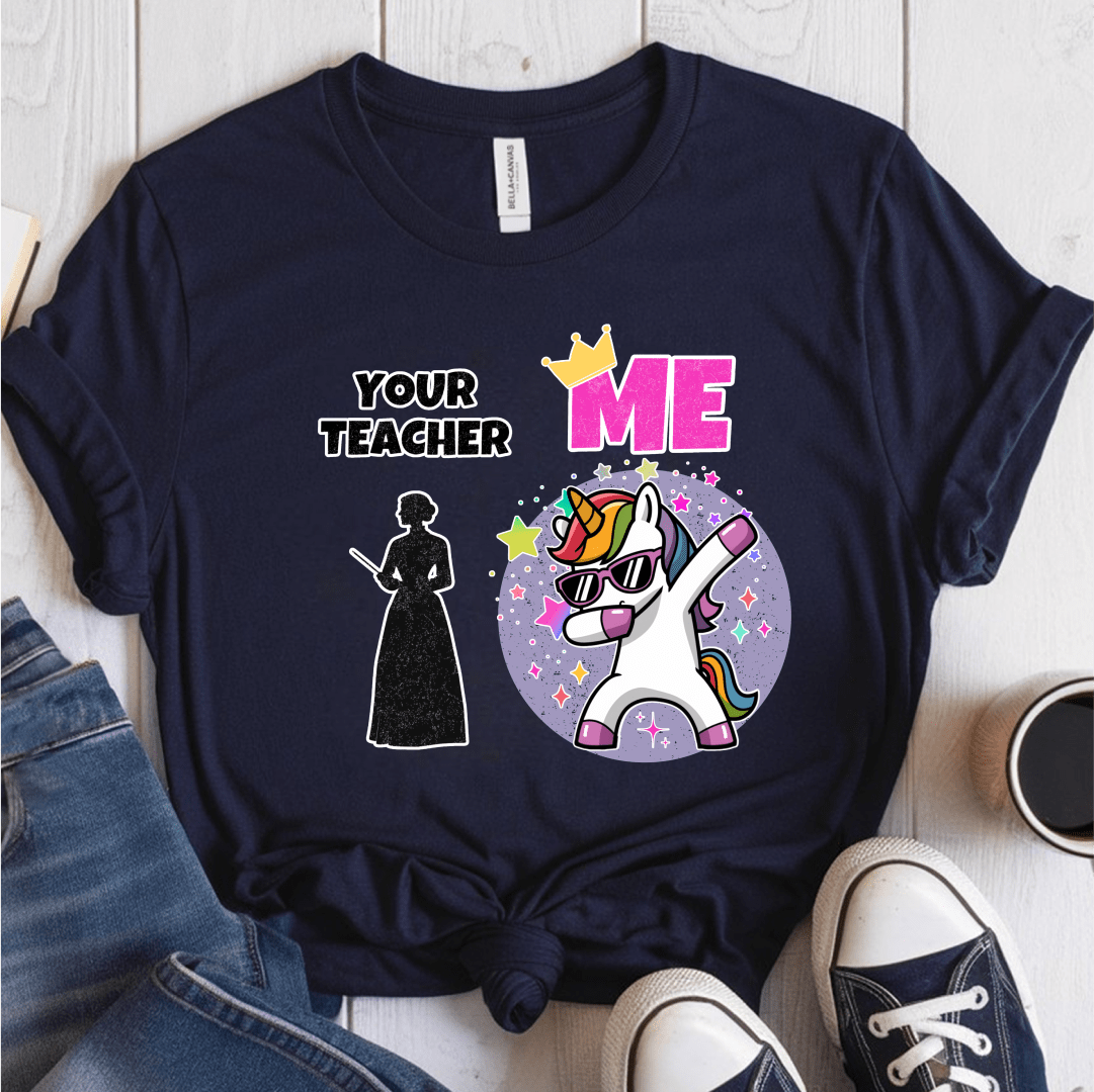T-Shirt Navy / S Your Teacher Vs Me T-Shirt
