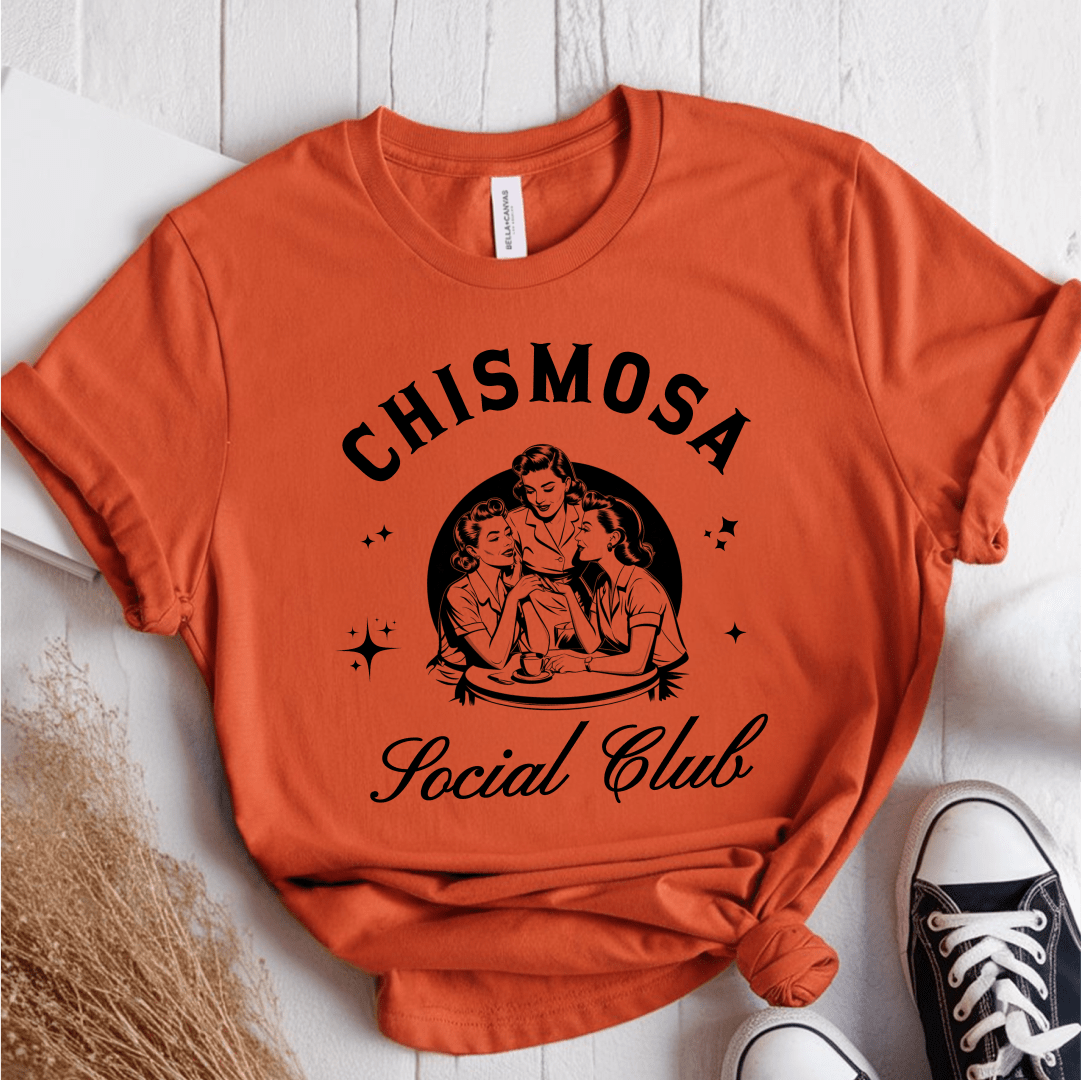 T-Shirt Orange / S Chismosa Social Club T-Shirt