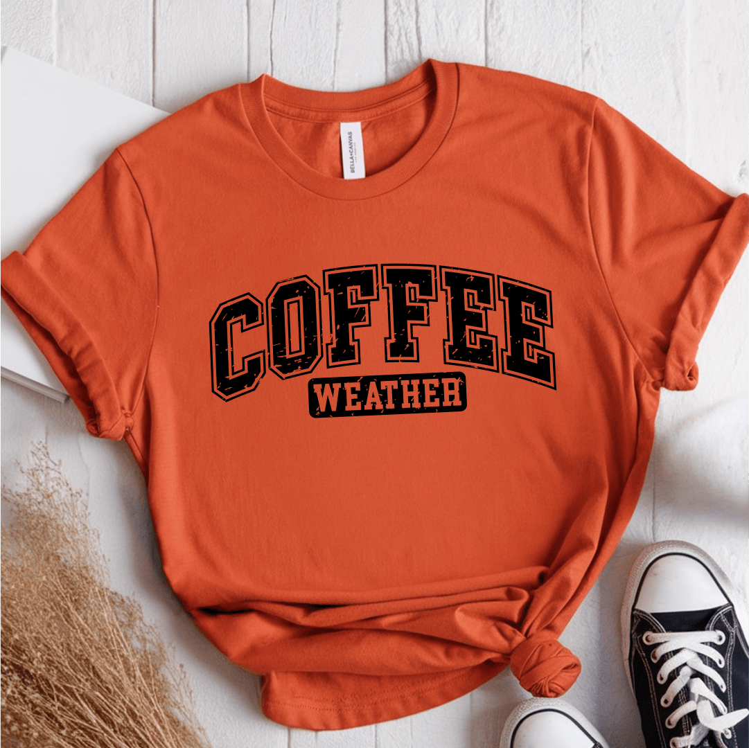 T-Shirt Orange / S Coffee Weather T-Shirt