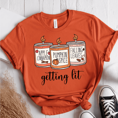 T-Shirt Orange / S Getting Lit T-Shirt