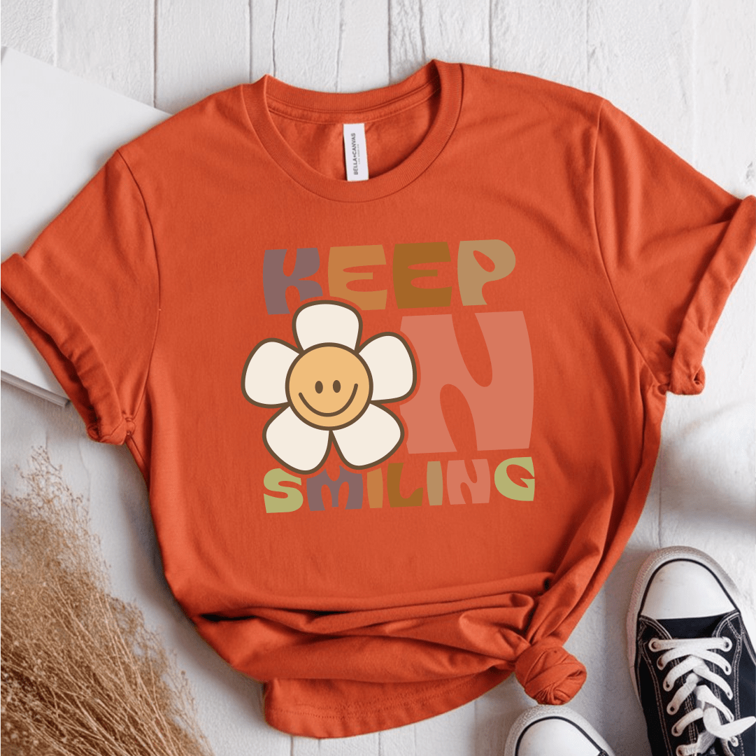 T-Shirt Orange / S Keep On Smiling T-Shirt