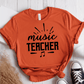 T-Shirt Orange / S Music Teacher Text T-Shirt