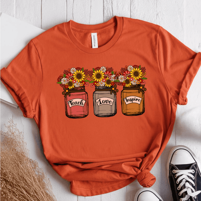 T-Shirt Orange / S Teach Love Inspire T-Shirt