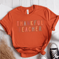 T-Shirt Orange / S Thankful Teacher Pastel Blocks T-Shirt