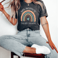 T-Shirt Personalized Name and Grade Pastel Rainbow T-Shirt