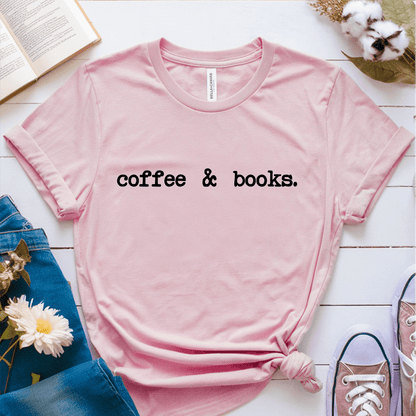 T-Shirt Pink / S Coffee & Books T-Shirt