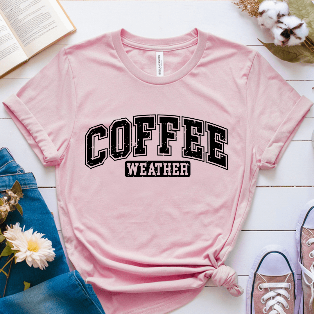 T-Shirt Pink / S Coffee Weather T-Shirt