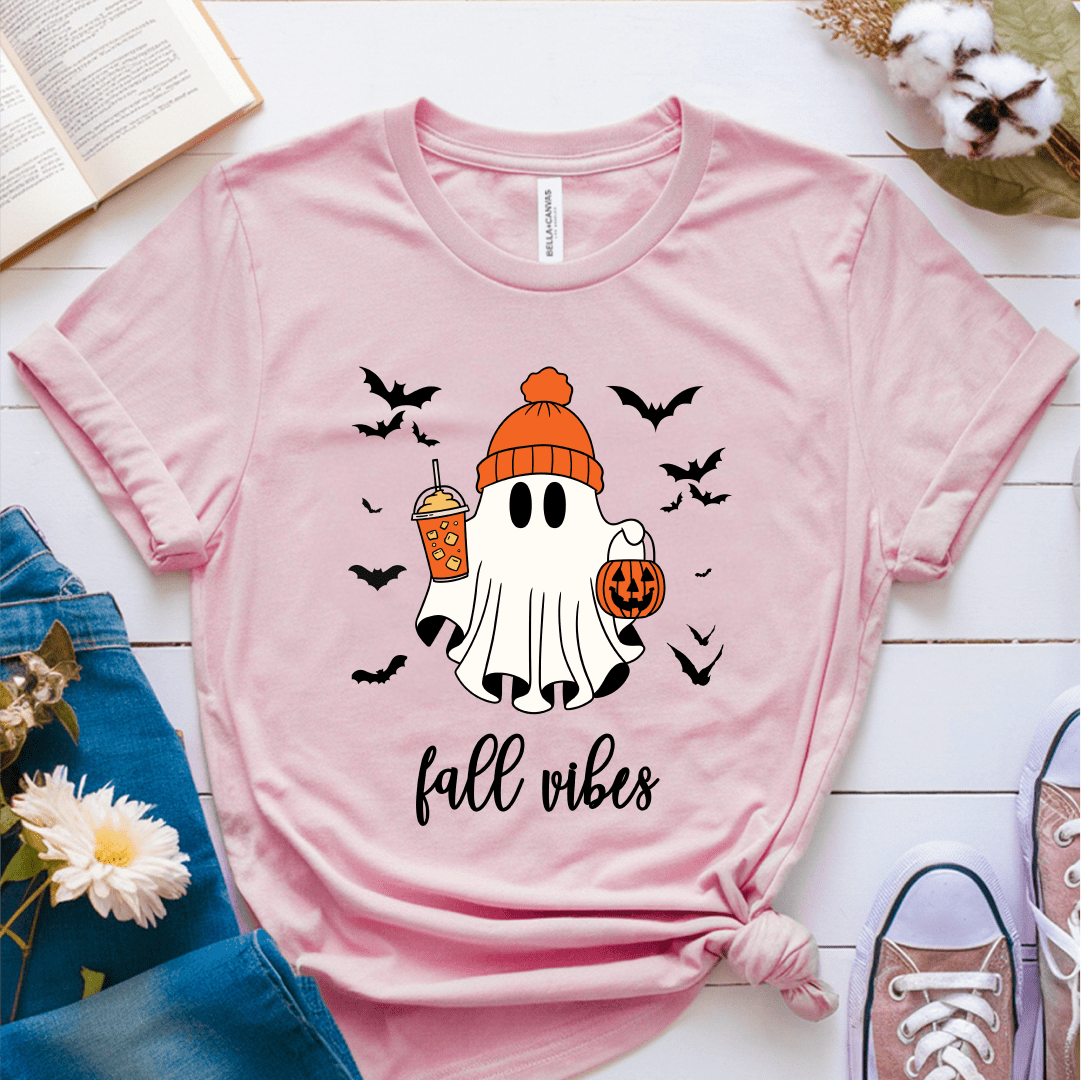 T-Shirt Pink / S Ghost Fall Vibes T-Shirt