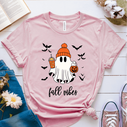 T-Shirt Pink / S Ghost Fall Vibes T-Shirt