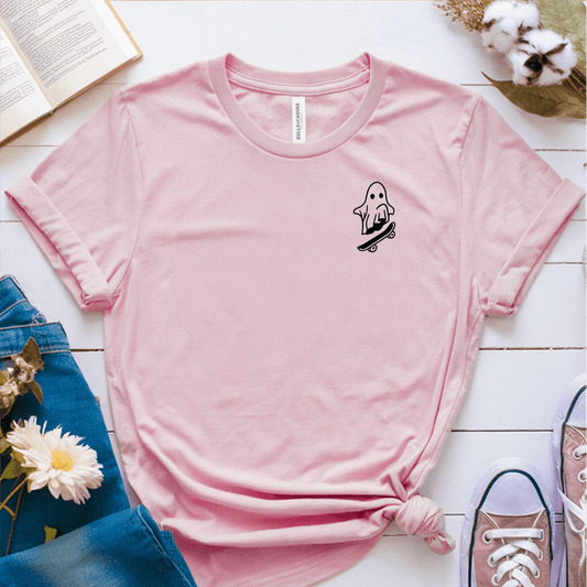 T-Shirt Pink / S Ghost Riding Skateboard T-Shirt