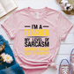 T-Shirt Pink / S I'm A Teacher My Level Of Sarcasm Depends On Your Level of Stupidity T-Shirt