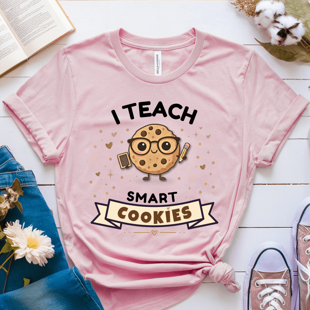 T-Shirt Pink / S I Teach Smart Cookies T-Shirt