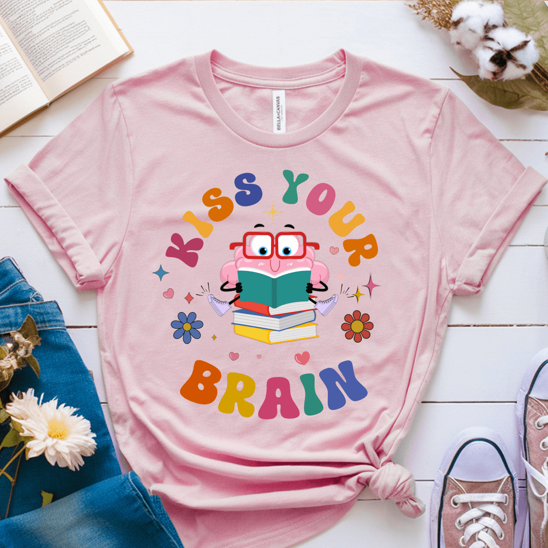 T-Shirt Pink / S Kiss Your Brain T-Shirt