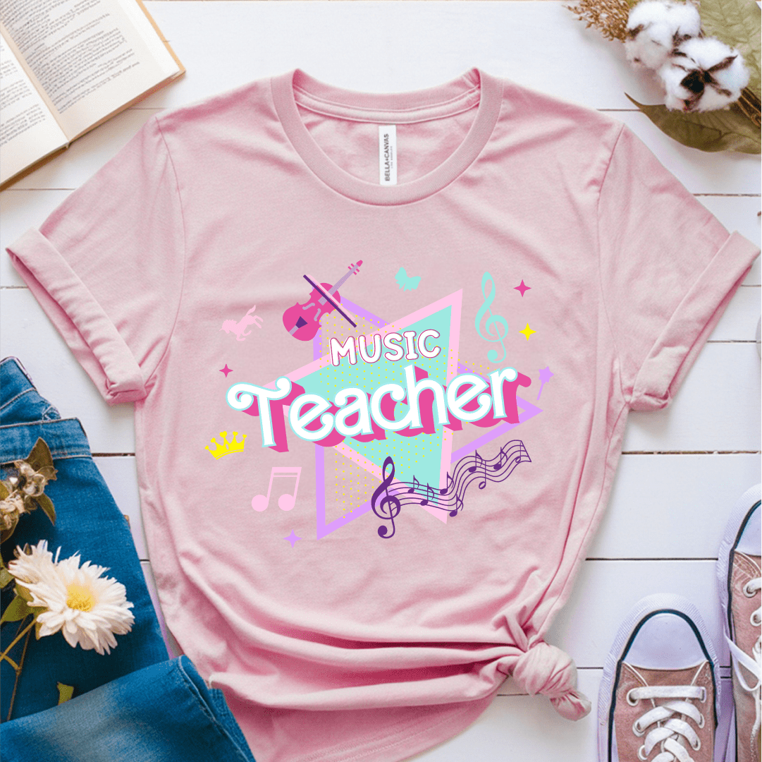 T-Shirt Pink / S Music Teacher Barbie T-Shirt