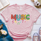 T-Shirt Pink / S Music Teacher Colorful T-Shirt