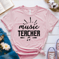 T-Shirt Pink / S Music Teacher Text T-Shirt