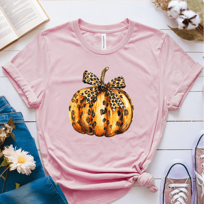 T-Shirt Pink / S Pumpkin Leopard T-Shirt