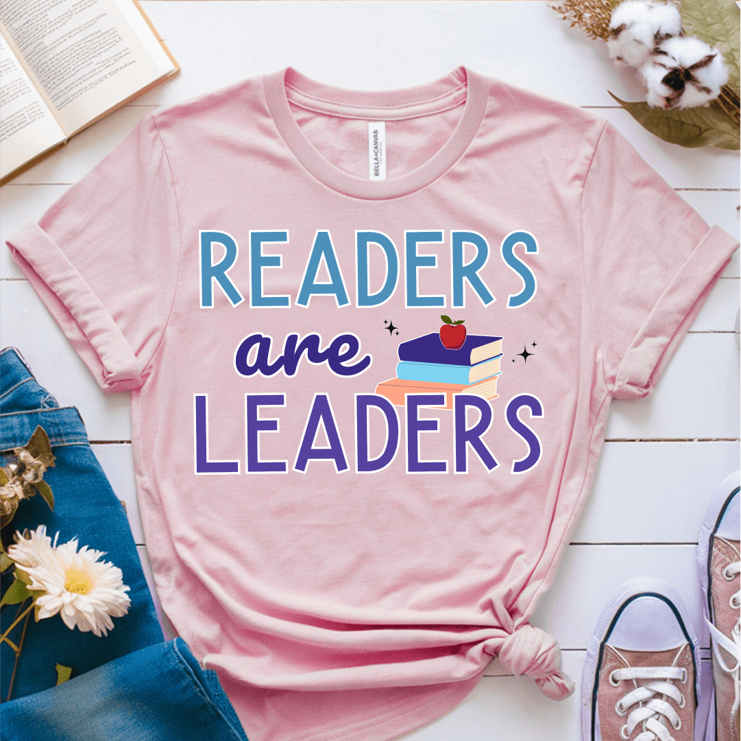 T-Shirt Pink / S Readers Are Leaders T-Shirt