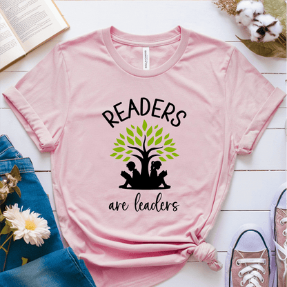 T-Shirt Pink / S Readers Are Leaders T-Shirt