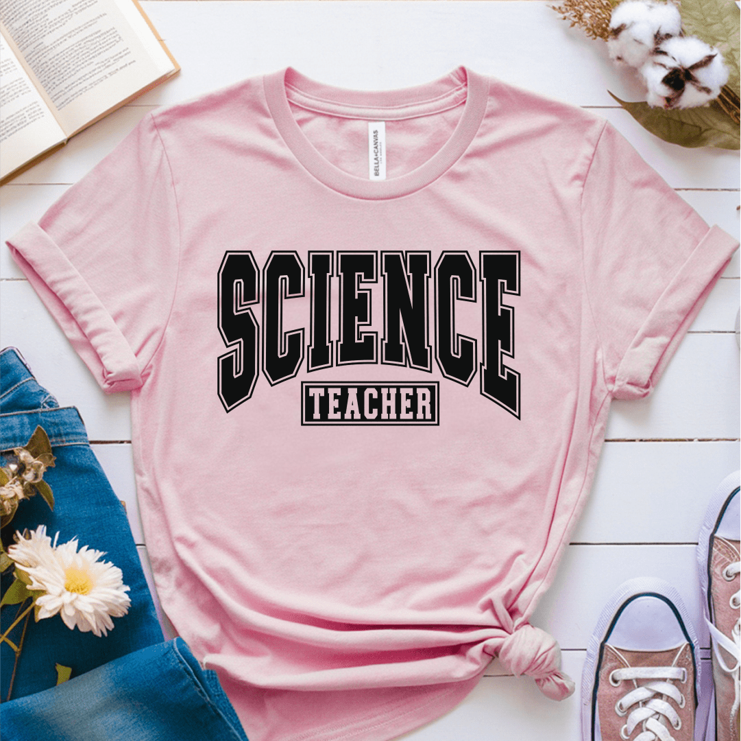 T-Shirt Pink / S Science Teacher Athletic T-Shirt