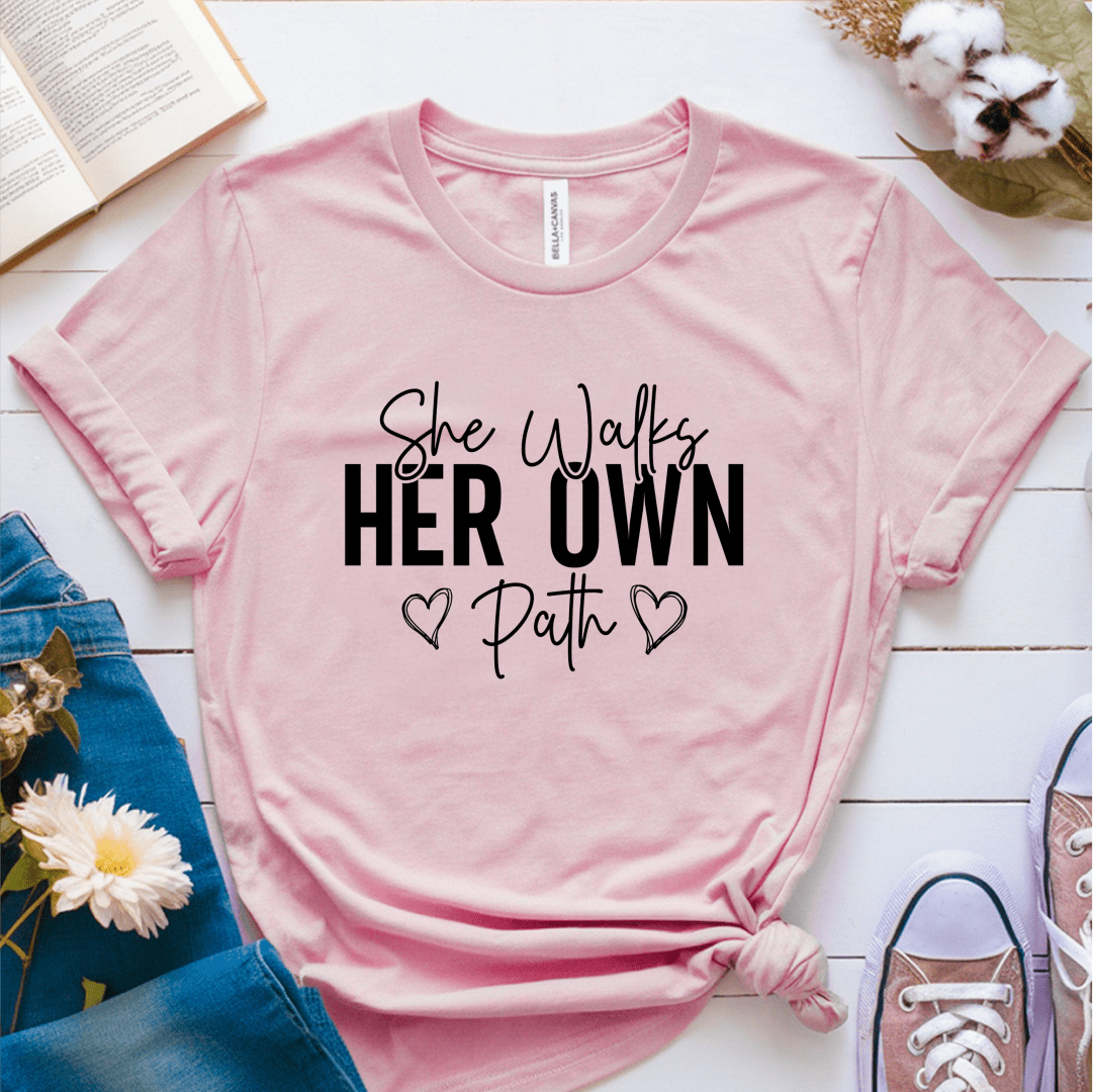 T-Shirt Pink / S She Walks Her Own Path T-Shirt