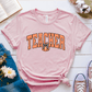 T-Shirt Pink / S Teacher Pumpkin Retro Vintage T-Shirt