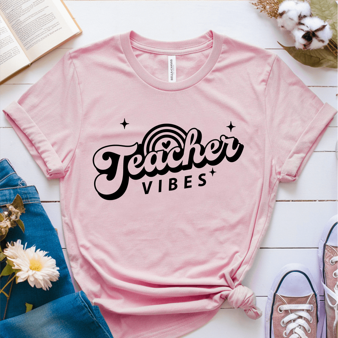 T-Shirt Pink / S Teacher Vibes T-Shirt