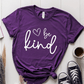 T-Shirt Purple / S Be Kind Heart Sketch T-Shirt