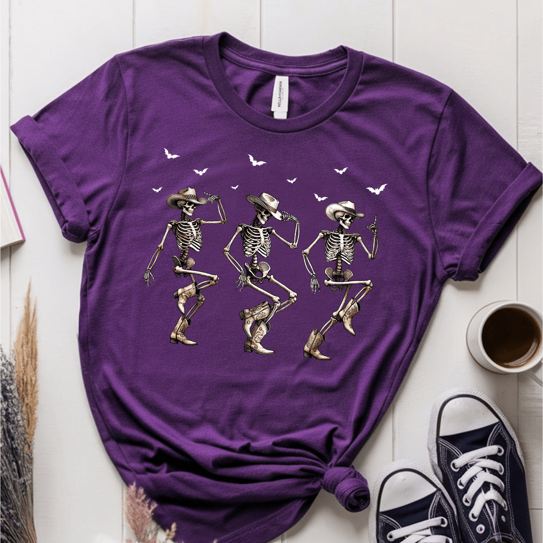 T-Shirt Purple / S Cowboy Skeleton T-Shirt