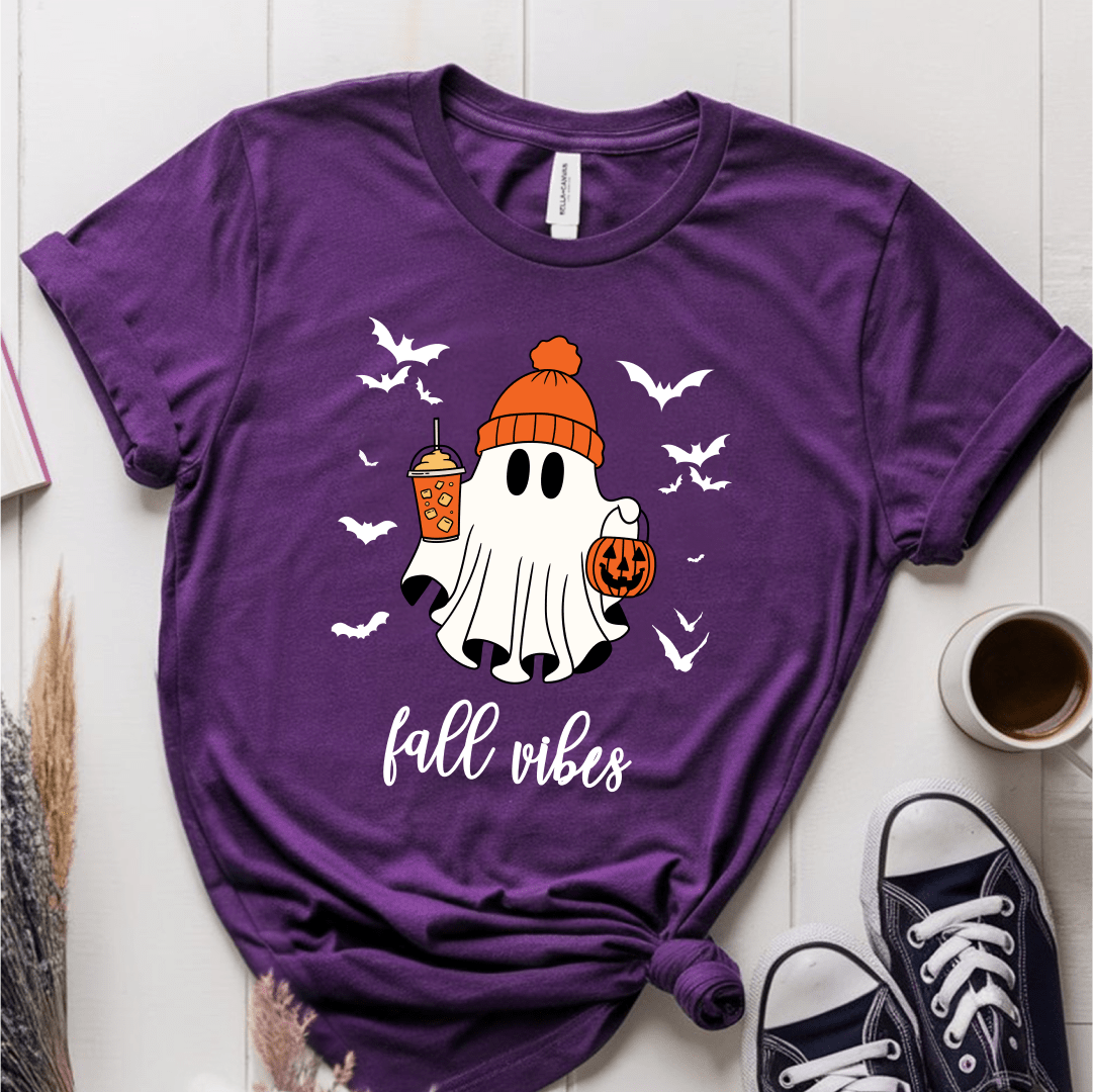 T-Shirt Purple / S Ghost Fall Vibes T-Shirt