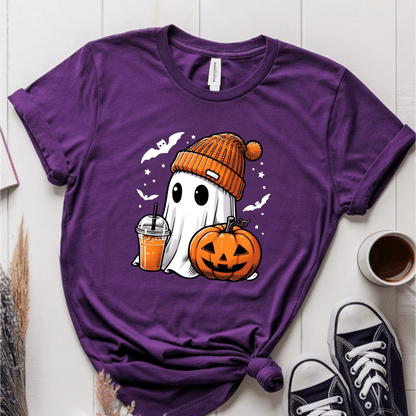 T-Shirt Purple / S Halloween Ghost Fall T-Shirt