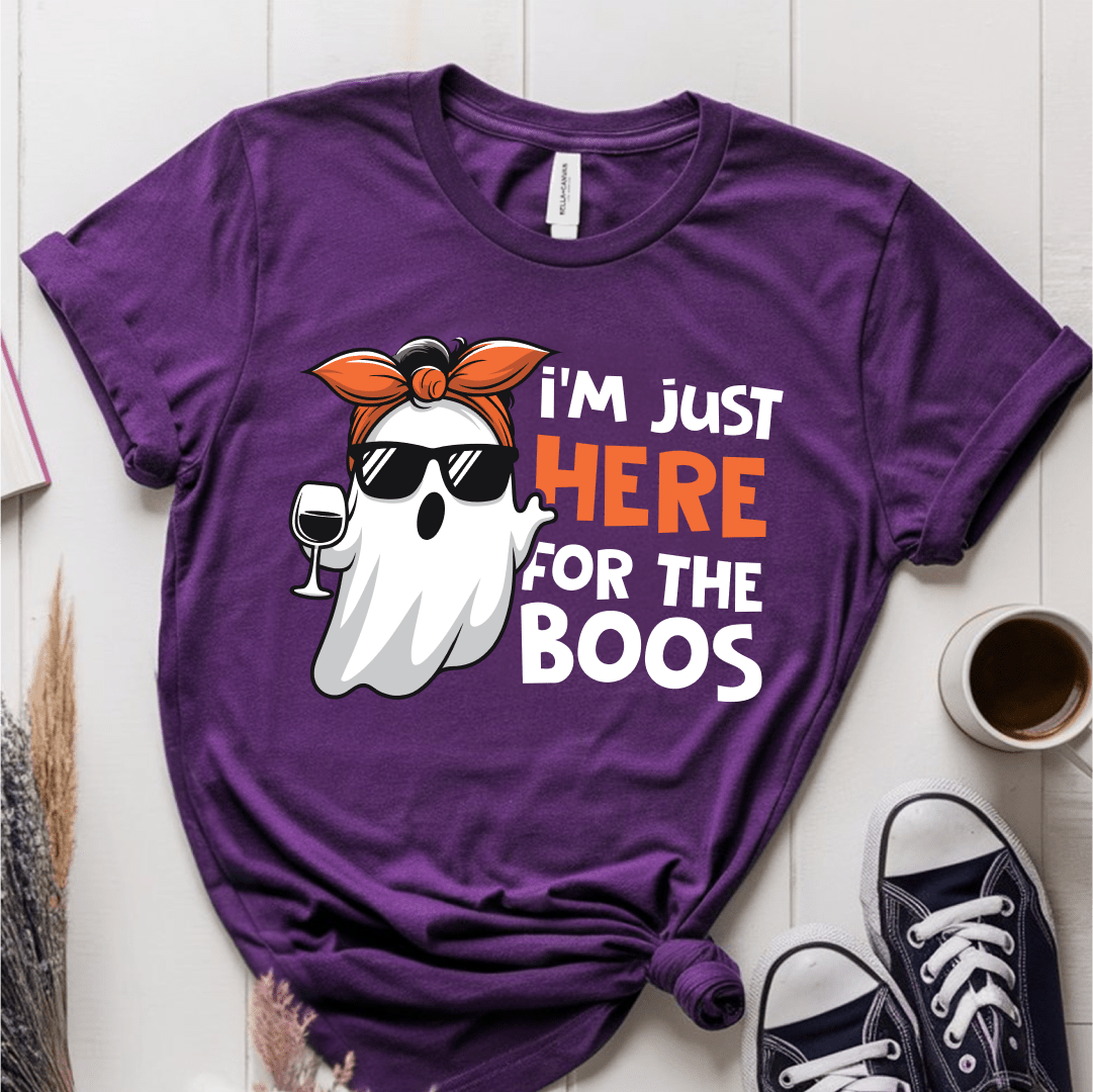 T-Shirt Purple / S I'm Just Here For The Boos T-Shirt